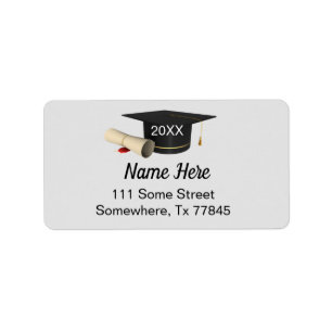 Graduation Envelope Return Address Labels 2022