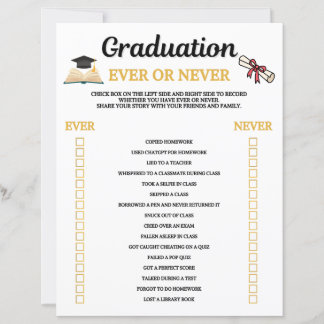 Graduation Ever Or Never Game