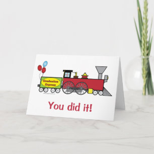 Graduation Express Train Congratulations Card