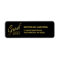 Graduation Faux Gold Foil Elegant Handwriting
