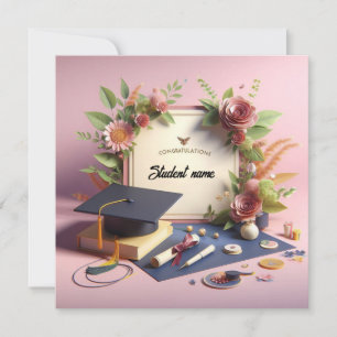 Graduation Flat Card