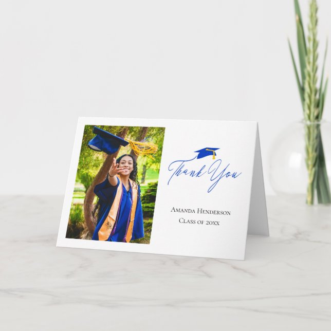 GRADUATION Folded Thank You Card (Front)