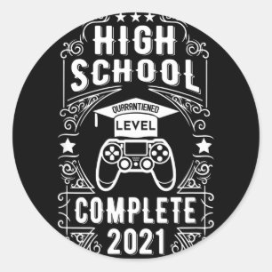Graduation for her 2021 for high school Graduation Classic Round Sticker