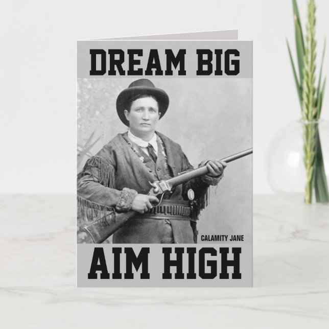 GRADUATION FOR HER (CALAMITY JANE) GREETING CARDS (Front)