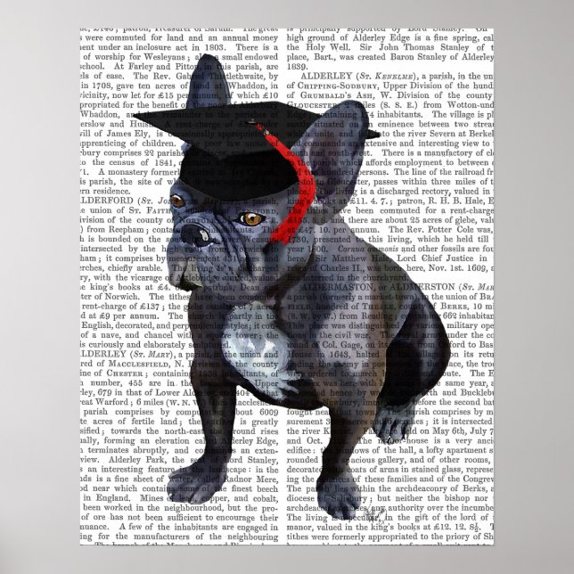 Graduation French Bulldog Poster (Front)