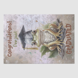 Graduation Frog Watercolor Tissue Paper