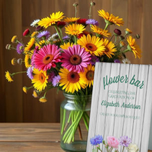 Graduation Garden Party Flower Bar