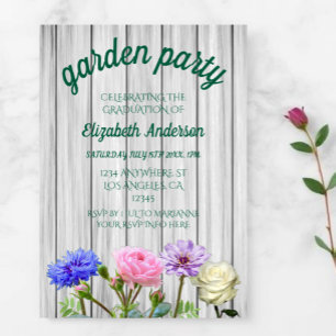 Graduation Garden Party Invitation
