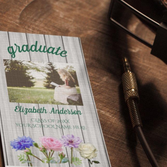 Graduation Garden Party Name Card (Creator Uploaded)