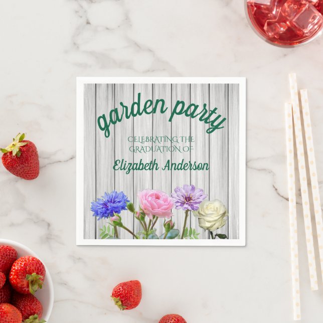 Graduation Garden Party Napkin (Insitu)