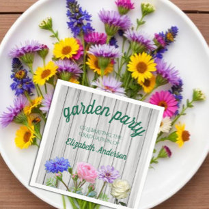 Graduation Garden Party Napkin