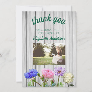 Graduation Garden Party Thank You Card