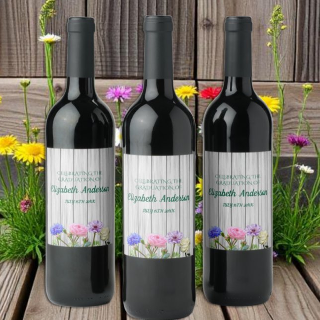 Graduation Garden Party Wine Label (Creator Uploaded)
