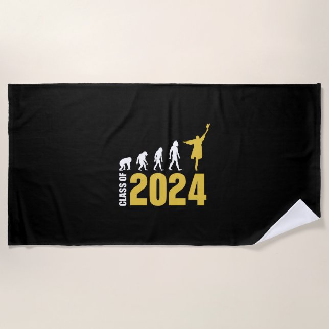 Graduation Gift | Class Of 2024 Beach Towel (Front)