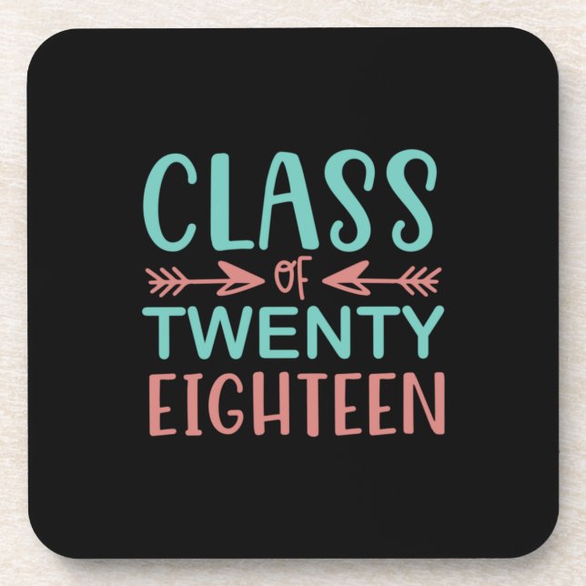 Graduation Gift | Class Of Twenty Eighteen Coaster (Front)