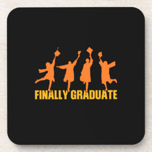 Graduation Gift Finally Graduate Coaster