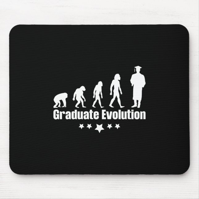 Graduation Gift | Graduate Evolution Mouse Mat (Front)