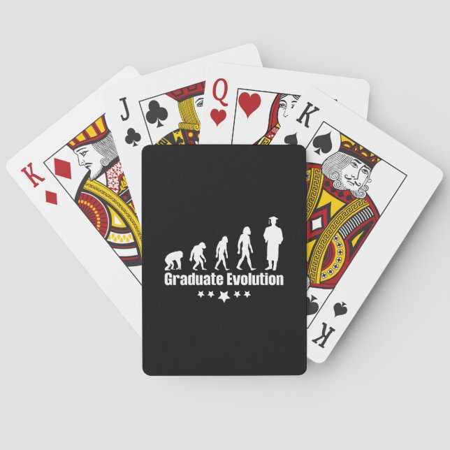 Graduation Gift | Graduate Evolution Playing Cards (Back)