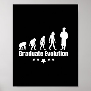 Graduation Gift Graduate Evolution Poster
