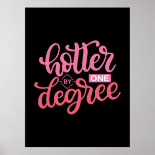 Graduation Gift   Hotter By One Degree Poster