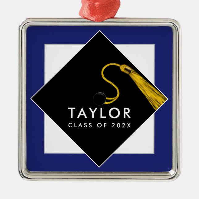 Graduation Gift Metal Ornament (Front)