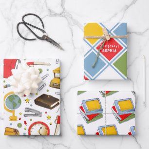 Graduation Gift Wrapping Paper Sheets
