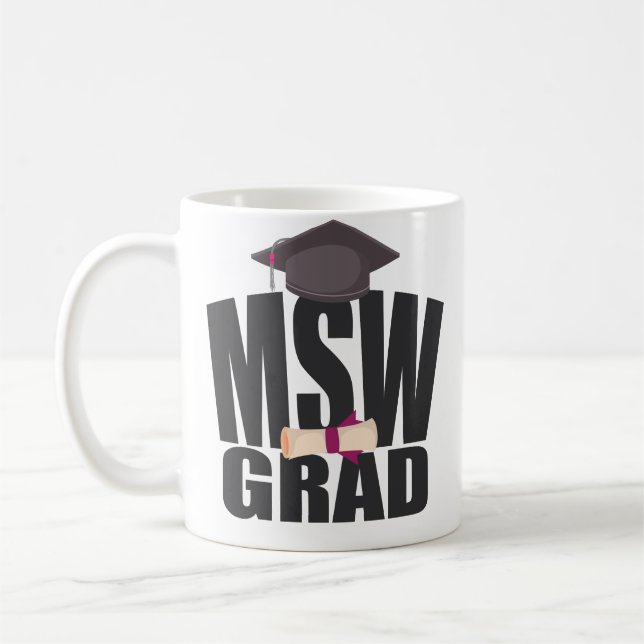 Graduation Gifts for Masters in Social Work Mug (Left)