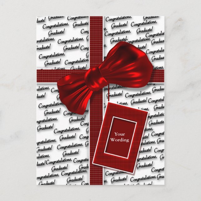 Graduation gifts for men & women greeting announcement postcard (Front)