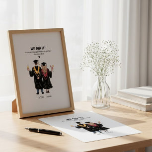 Graduation Gifts Personalised Couple Keepsake Canvas Print