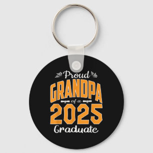 Graduation Gifts Proud Grandpa Of A Cl Of 2025 Gra Key Ring