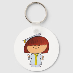 Graduation Girl Key Ring