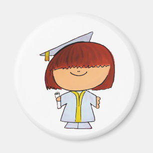 Graduation Girl Magnet
