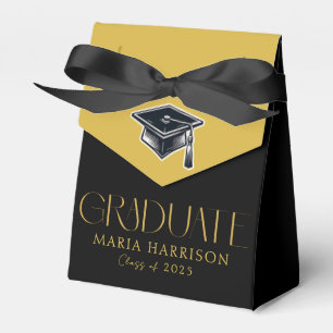 Graduation Gold Black  Favour Box
