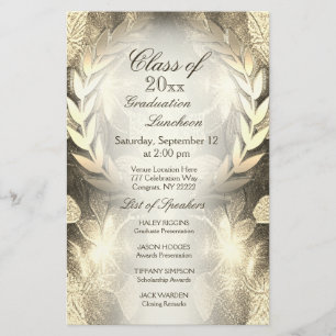 Graduation   Gold Laurel Leaf