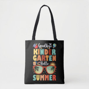 Graduation Goodbye Kindergarten Hello Summer Tote Bag