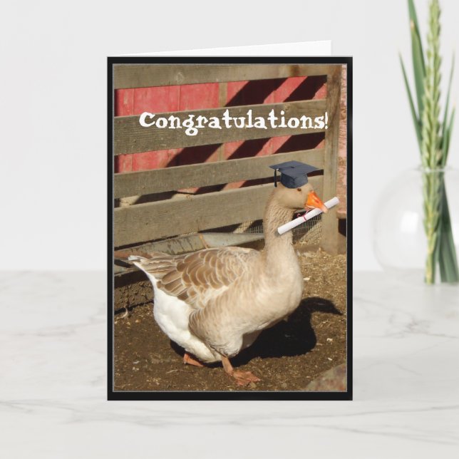 Graduation goose card (Front)