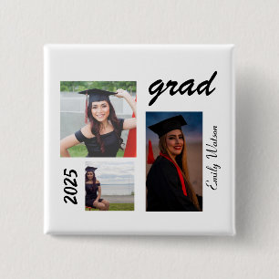Graduation Grad 2025 personalized  15 Cm Square Badge