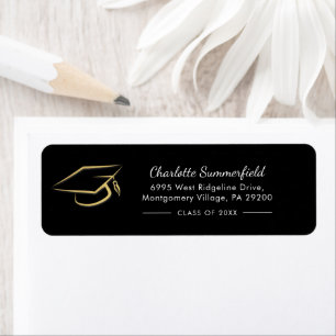 Graduation Grad Cap Graduate 2026 Return Address