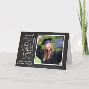 Graduation, Graduate Class Of 2015 Chalkboard Card