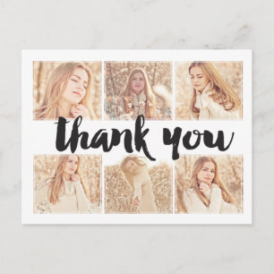 Graduation Graduate Thank You Photo Frame Postcard