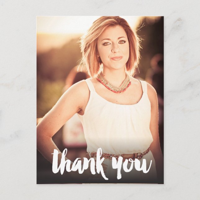 Graduation Graduate Thank You Photo Postcard (Front)