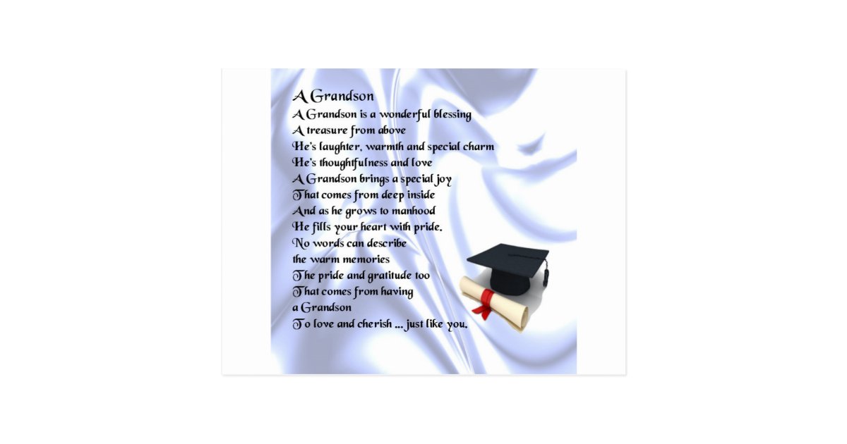 graduation-grandson-poem-postcard-zazzle-co-uk