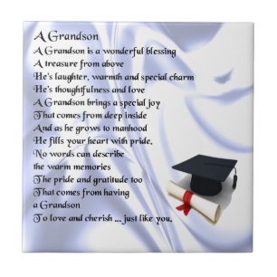 Graduation Grandson Poem Tile