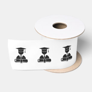 Graduation Graphic Gift Ribbon HAMbyWG Satin Ribbon