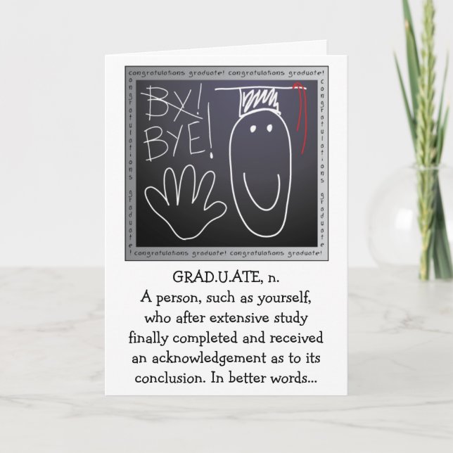 Graduation Greeting Card (Front)