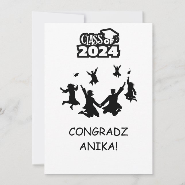 GRADUATION GREETING CARD (Front)