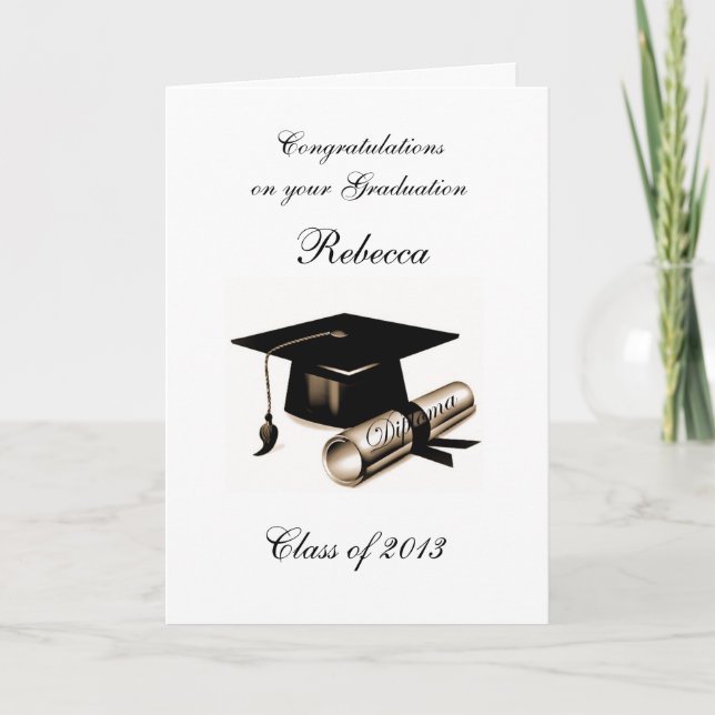 GRADUATION GREETING CARD (Front)