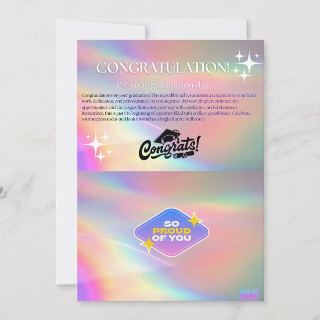graduation greeting card (Front)