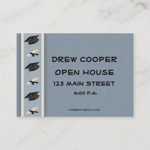 Graduation Hand-out Blue Calling Card