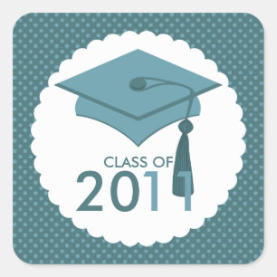 Graduation Hat Class of Stickers
